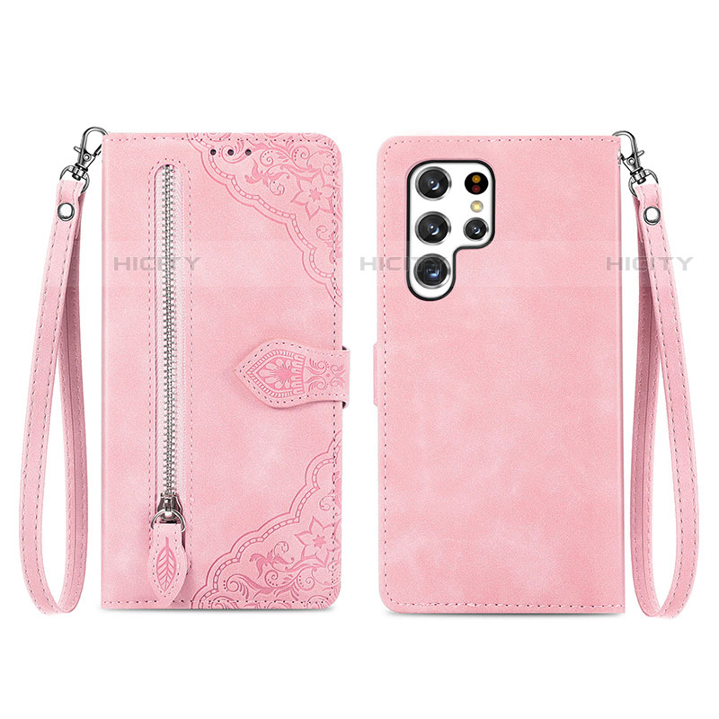 Funda de Cuero Cartera con Soporte Carcasa S06D para Samsung Galaxy S23 Ultra 5G