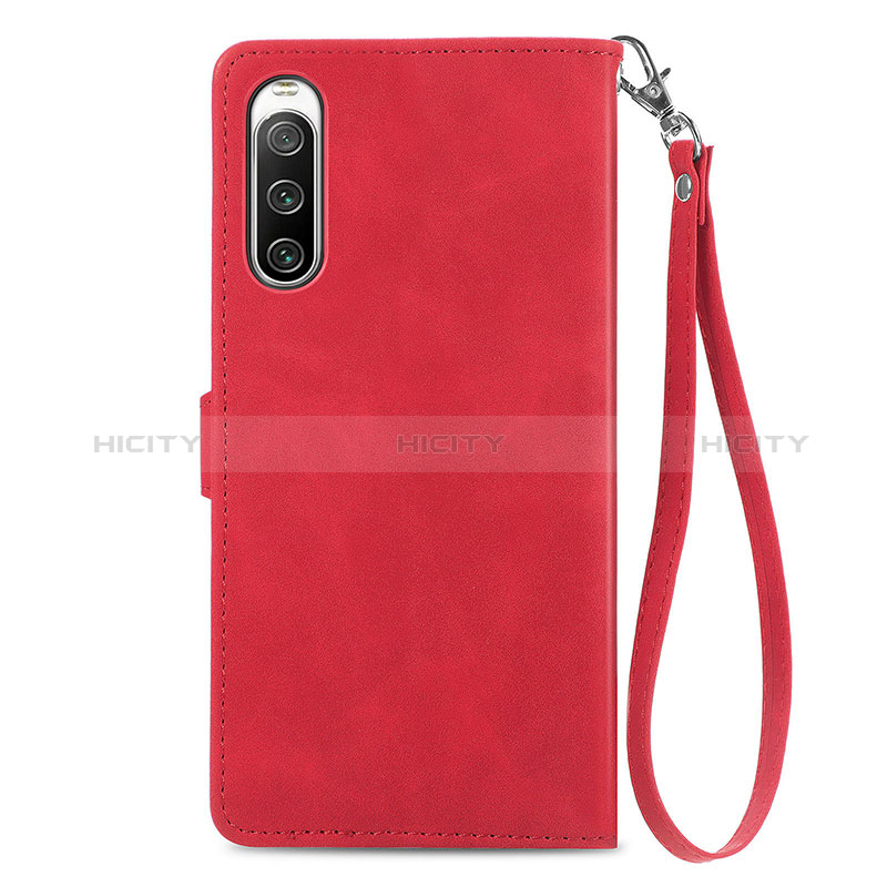 Funda de Cuero Cartera con Soporte Carcasa S06D para Sony Xperia 10 IV