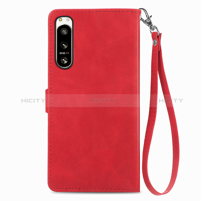 Funda de Cuero Cartera con Soporte Carcasa S06D para Sony Xperia 5 IV