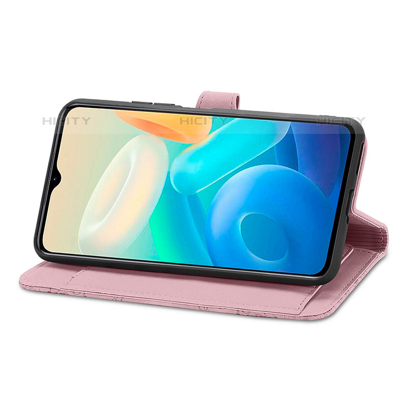 Funda de Cuero Cartera con Soporte Carcasa S06D para Vivo iQOO Z6 Lite 5G