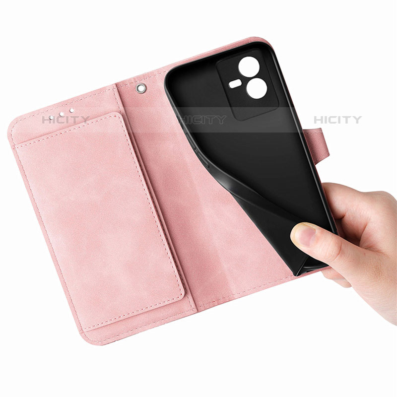 Funda de Cuero Cartera con Soporte Carcasa S06D para Vivo iQOO Z6x