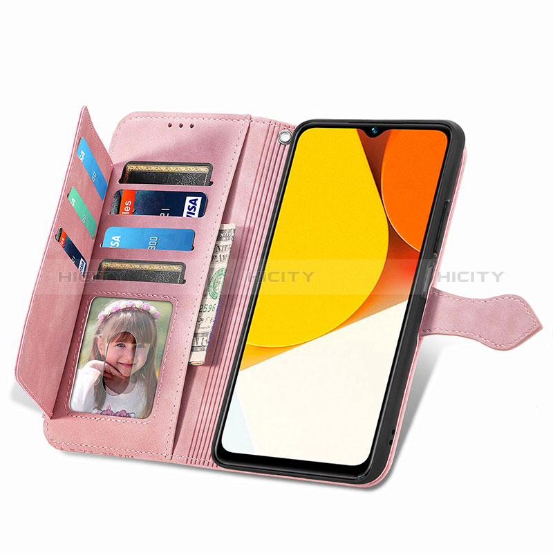 Funda de Cuero Cartera con Soporte Carcasa S06D para Vivo Y35 4G