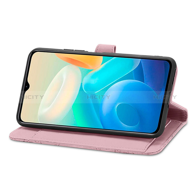 Funda de Cuero Cartera con Soporte Carcasa S06D para Vivo Y77 5G