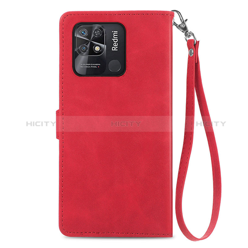 Funda de Cuero Cartera con Soporte Carcasa S06D para Xiaomi Redmi 10 India