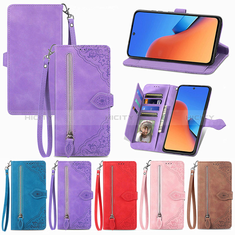 Funda de Cuero Cartera con Soporte Carcasa S06D para Xiaomi Redmi 12 4G