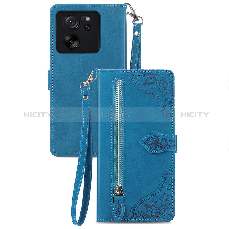 Funda de Cuero Cartera con Soporte Carcasa S06D para Xiaomi Redmi K60 Ultra 5G Azul