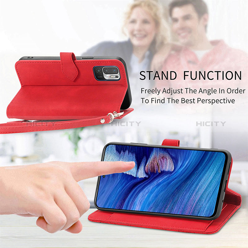 Funda de Cuero Cartera con Soporte Carcasa S06D para Xiaomi Redmi Note 10 5G