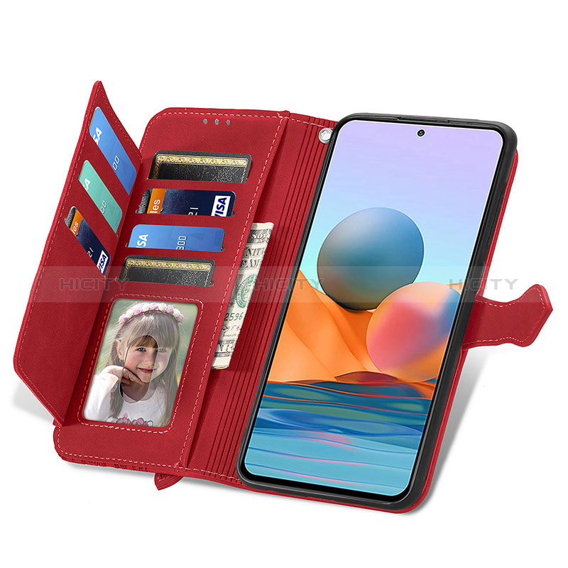 Funda de Cuero Cartera con Soporte Carcasa S06D para Xiaomi Redmi Note 10 Pro Max