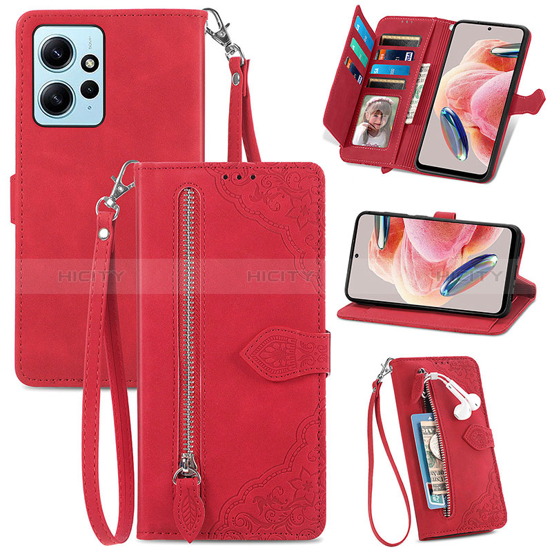 Funda de Cuero Cartera con Soporte Carcasa S06D para Xiaomi Redmi Note 12 4G