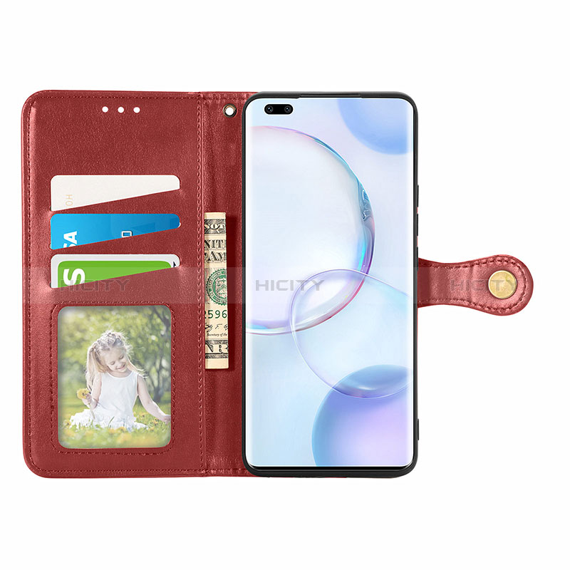 Funda de Cuero Cartera con Soporte Carcasa S07D para Huawei Honor 50 Pro 5G