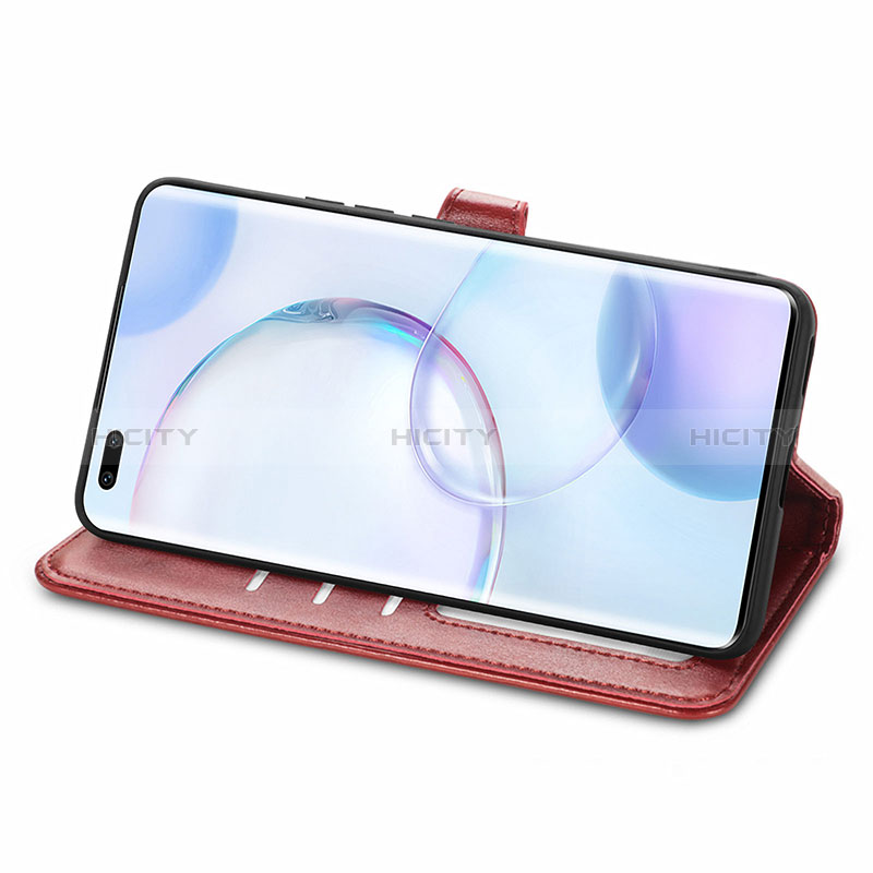 Funda de Cuero Cartera con Soporte Carcasa S07D para Huawei Honor 50 Pro 5G