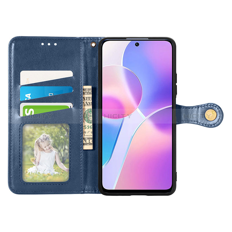 Funda de Cuero Cartera con Soporte Carcasa S07D para Huawei Honor X30i