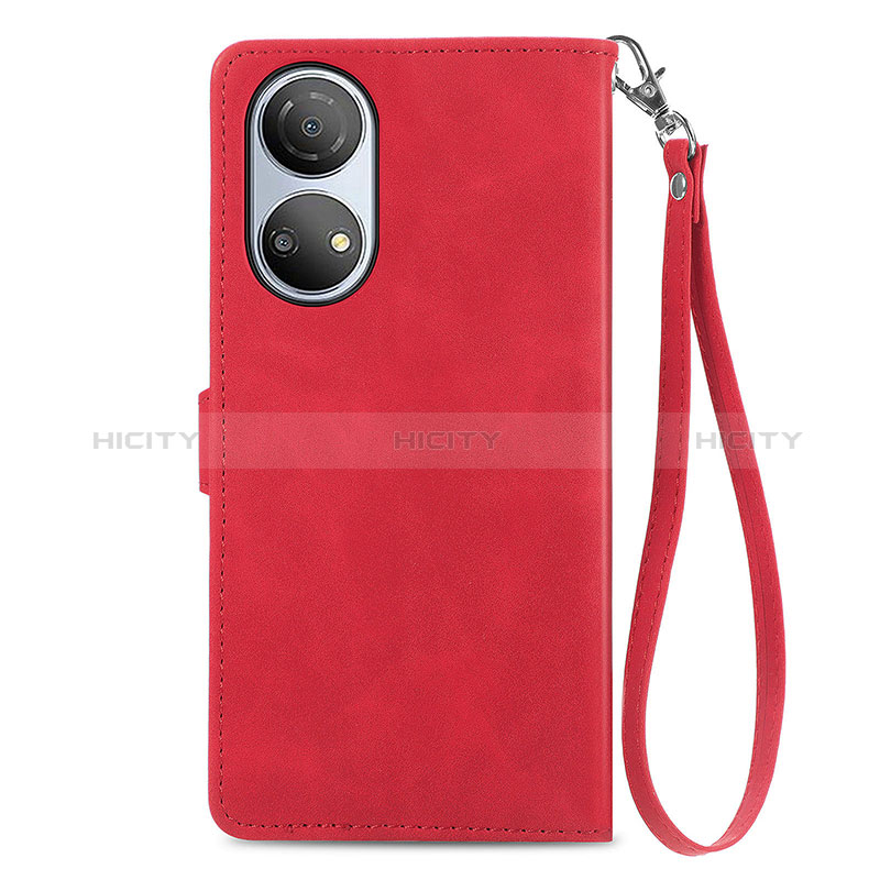 Funda de Cuero Cartera con Soporte Carcasa S07D para Huawei Honor X7