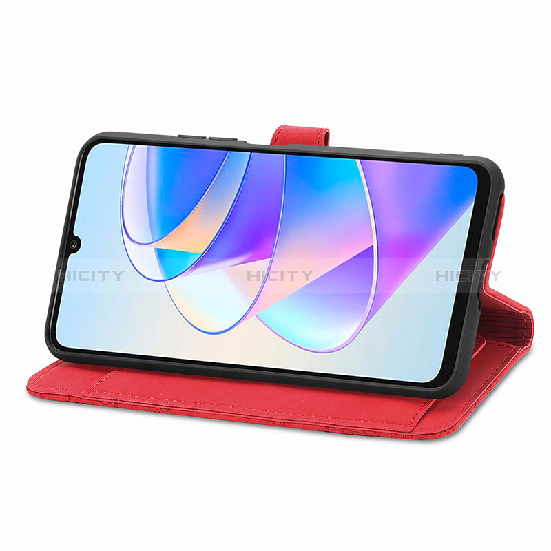 Funda de Cuero Cartera con Soporte Carcasa S07D para Huawei Honor X7a