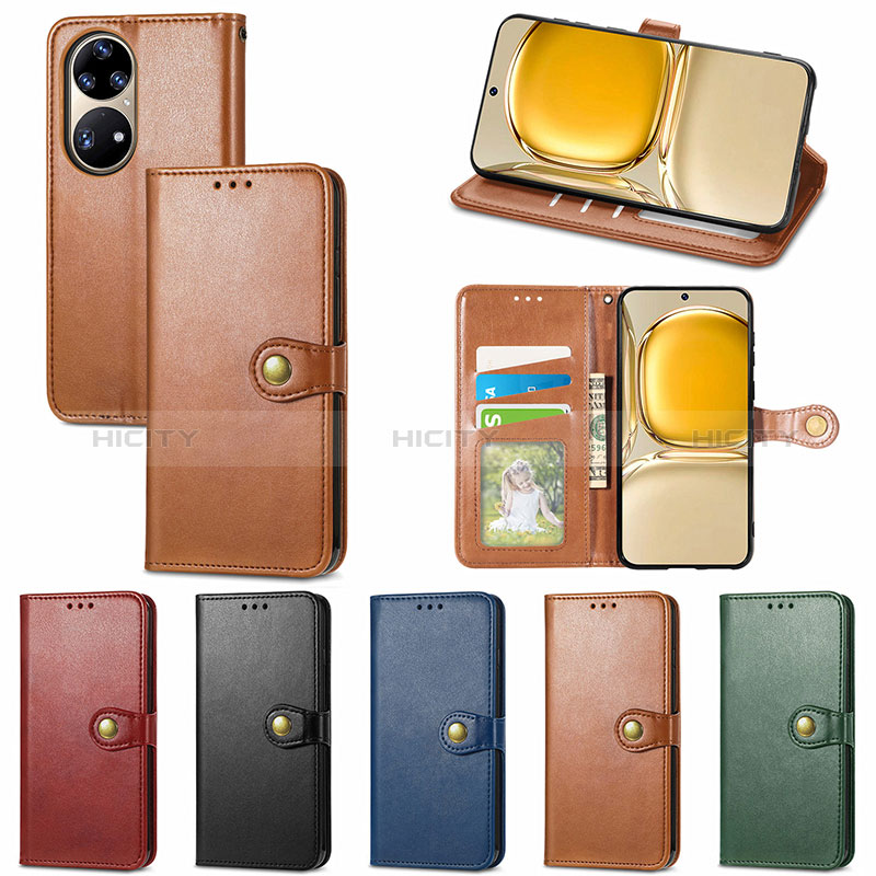 Funda de Cuero Cartera con Soporte Carcasa S07D para Huawei P50e