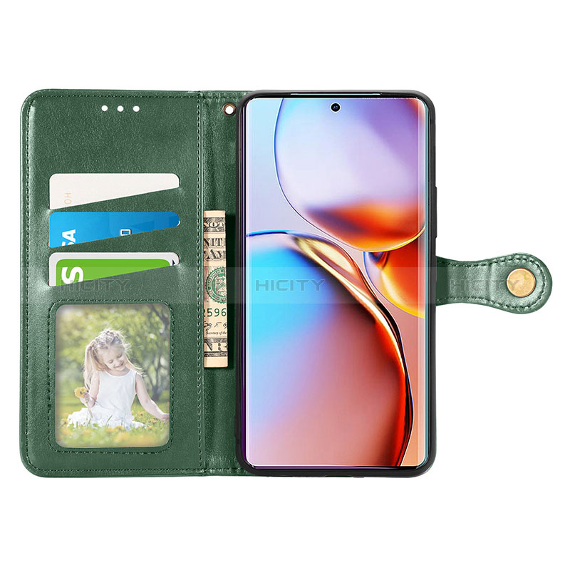 Funda de Cuero Cartera con Soporte Carcasa S07D para Motorola Moto Edge Plus (2023) 5G