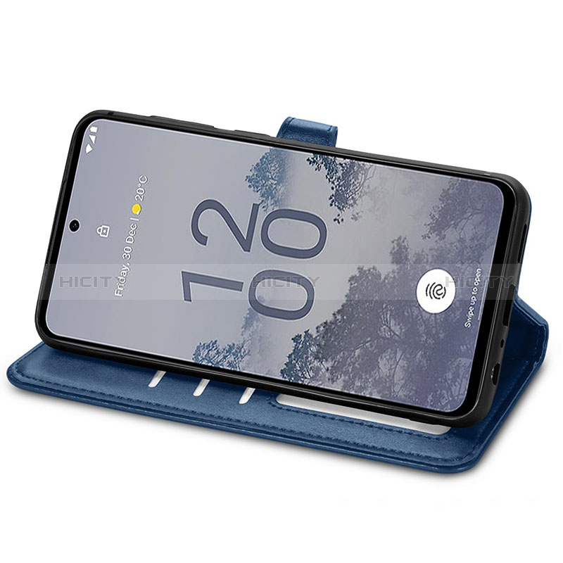 Funda de Cuero Cartera con Soporte Carcasa S07D para Nokia X30 5G