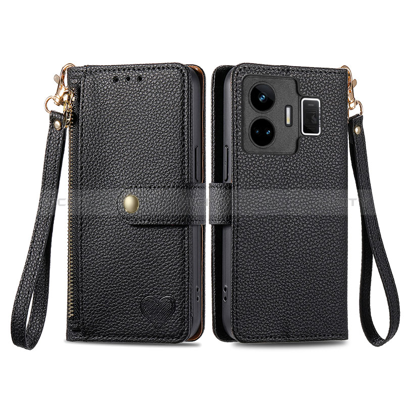 Funda de Cuero Cartera con Soporte Carcasa S07D para Realme GT Neo5 240W 5G