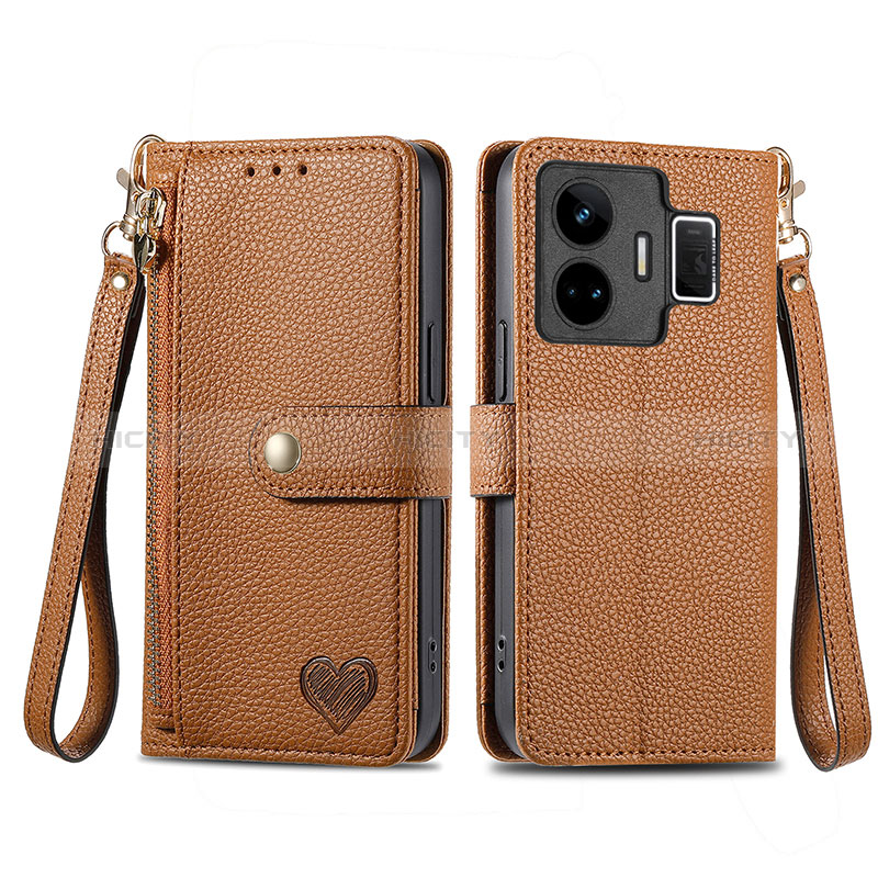 Funda de Cuero Cartera con Soporte Carcasa S07D para Realme GT Neo5 240W 5G