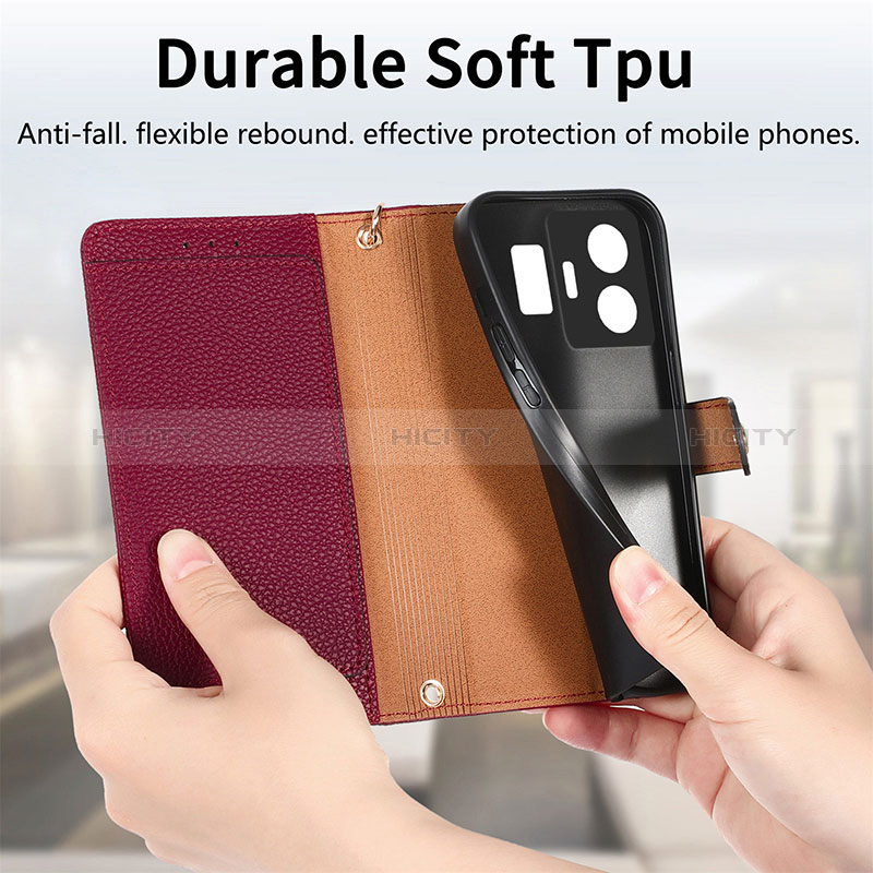 Funda de Cuero Cartera con Soporte Carcasa S07D para Realme GT3 5G