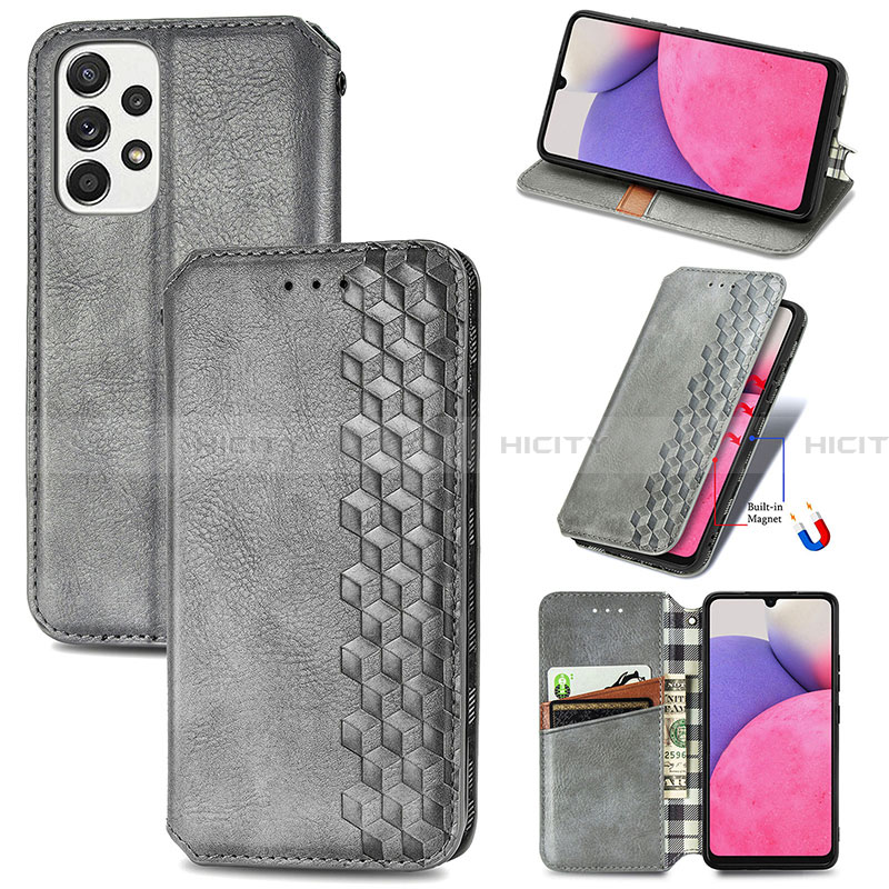 Funda de Cuero Cartera con Soporte Carcasa S07D para Samsung Galaxy A33 5G