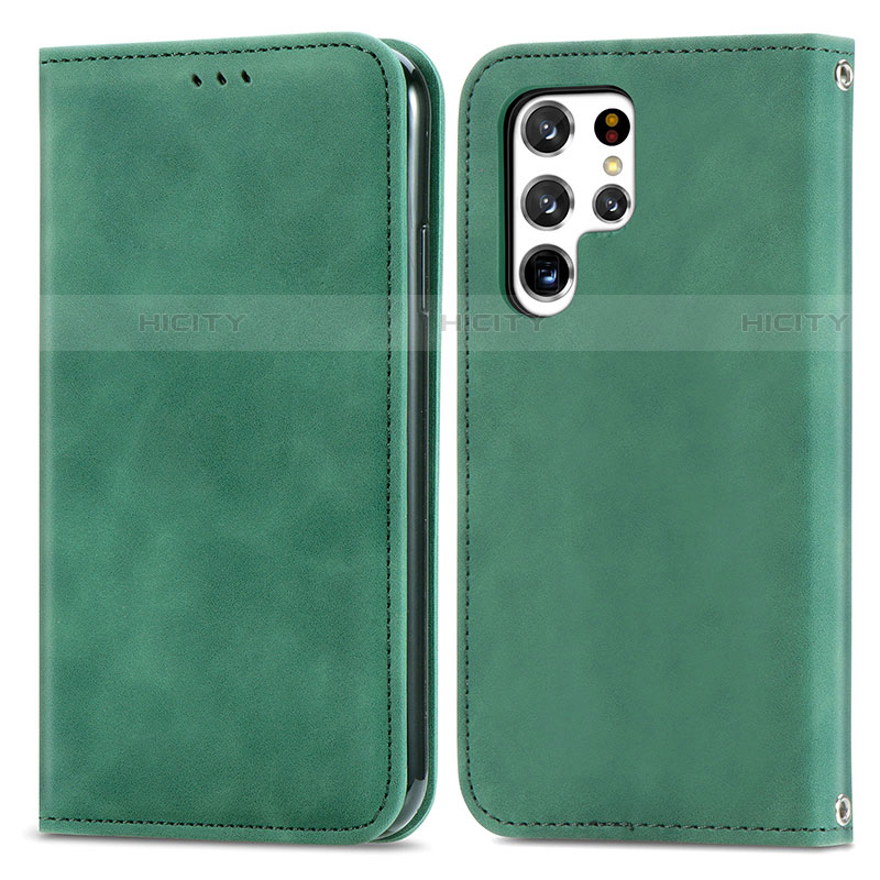 Funda de Cuero Cartera con Soporte Carcasa S07D para Samsung Galaxy S22 Ultra 5G