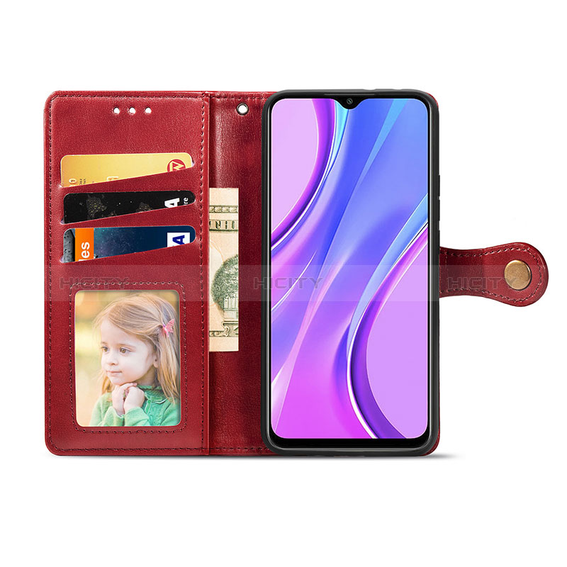 Funda de Cuero Cartera con Soporte Carcasa S07D para Xiaomi Redmi 9