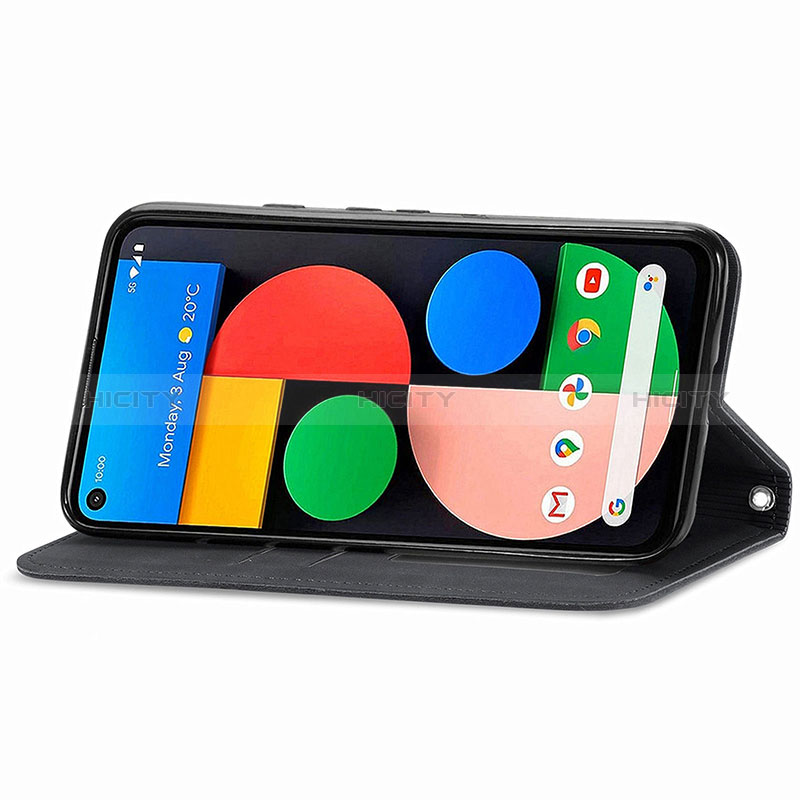 Funda de Cuero Cartera con Soporte Carcasa S08D para Google Pixel 5a 5G