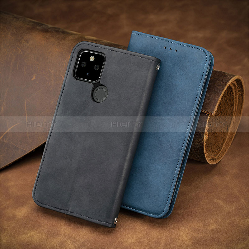 Funda de Cuero Cartera con Soporte Carcasa S08D para Google Pixel 5a 5G