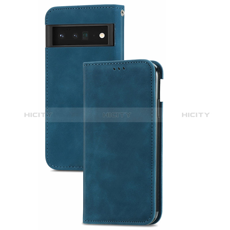 Funda de Cuero Cartera con Soporte Carcasa S08D para Google Pixel 6 Pro 5G