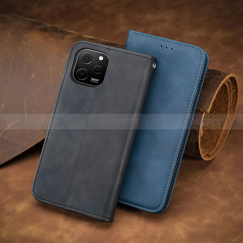 Funda de Cuero Cartera con Soporte Carcasa S08D para Huawei Enjoy 50z