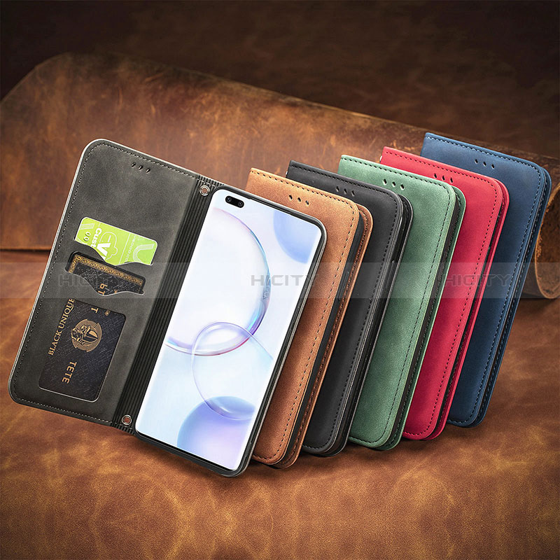 Funda de Cuero Cartera con Soporte Carcasa S08D para Huawei Honor 50 Pro 5G