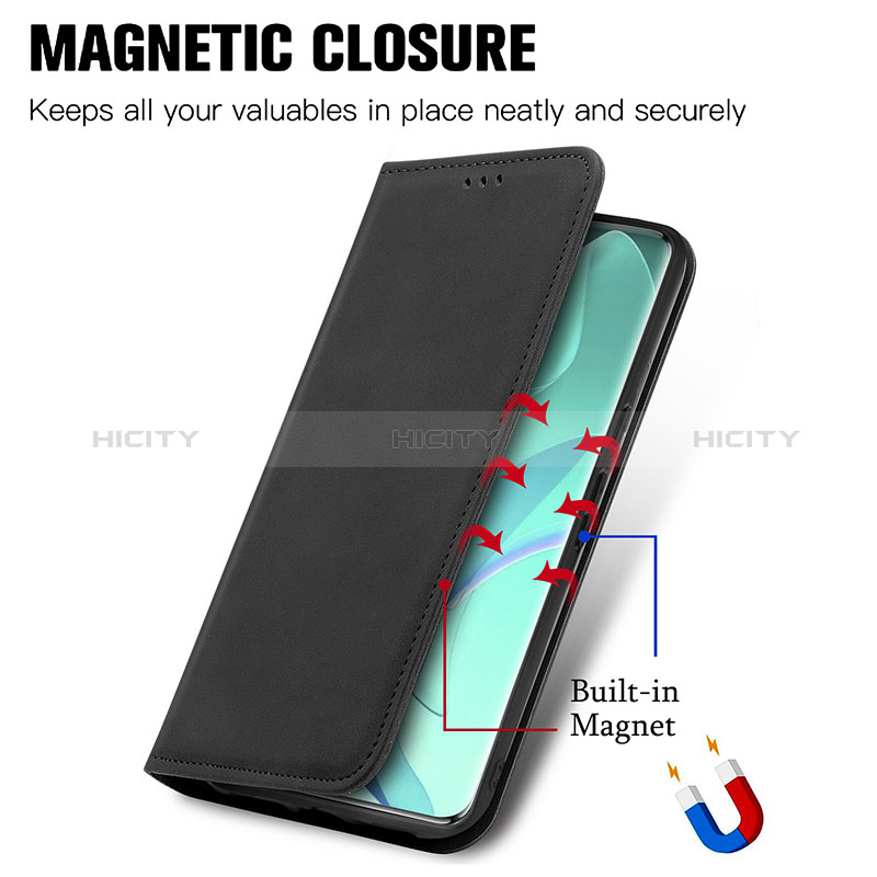 Funda de Cuero Cartera con Soporte Carcasa S08D para Huawei Honor 60 5G