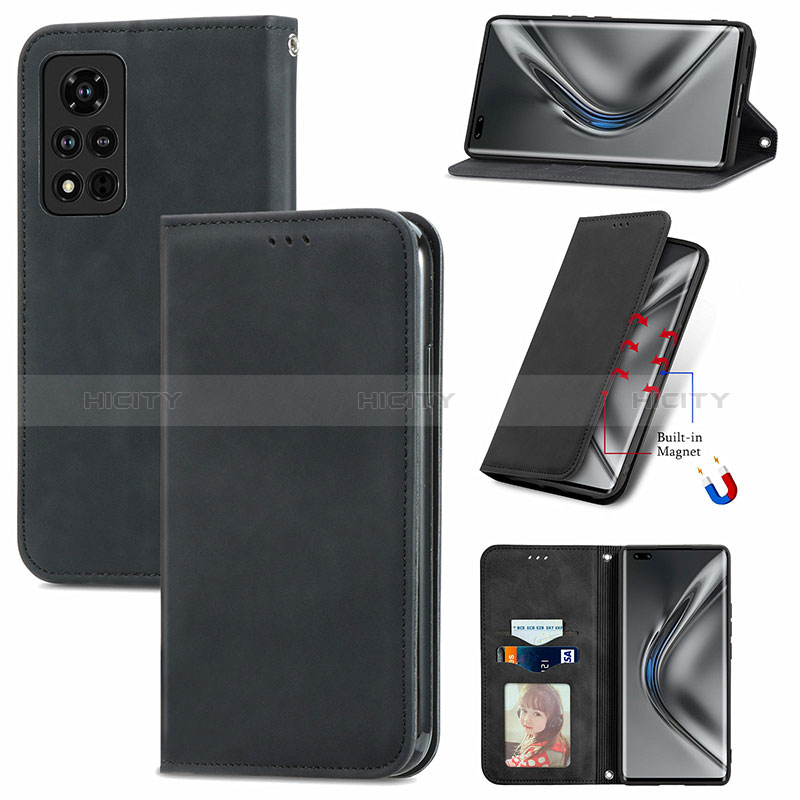 Funda de Cuero Cartera con Soporte Carcasa S08D para Huawei Honor V40 5G