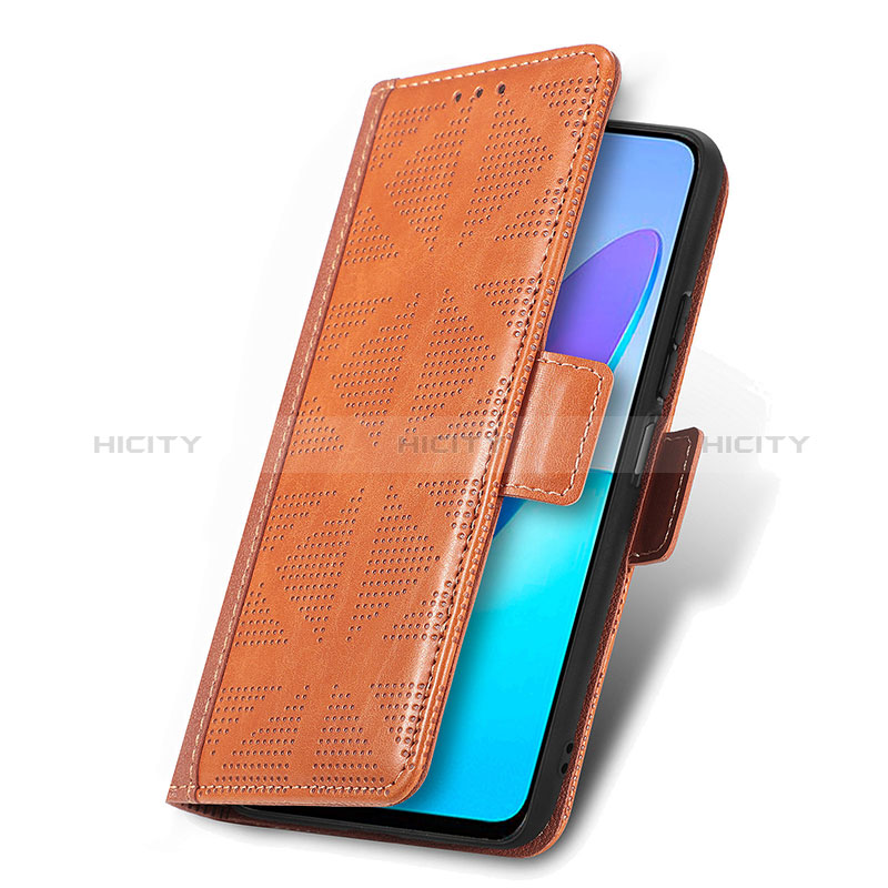 Funda de Cuero Cartera con Soporte Carcasa S08D para Huawei Honor X6