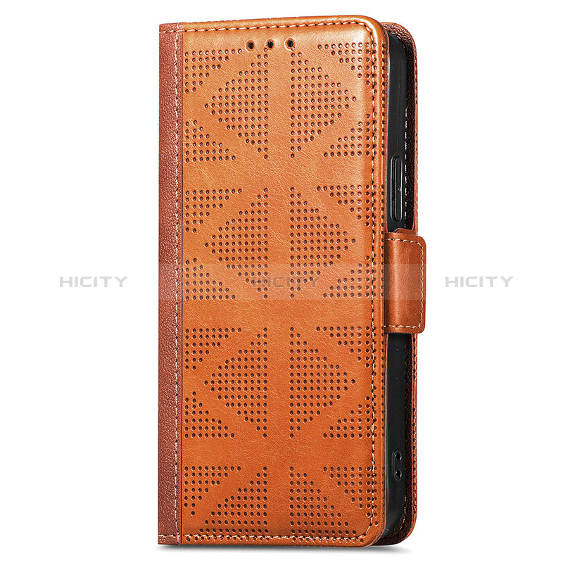 Funda de Cuero Cartera con Soporte Carcasa S08D para Huawei Honor X6S