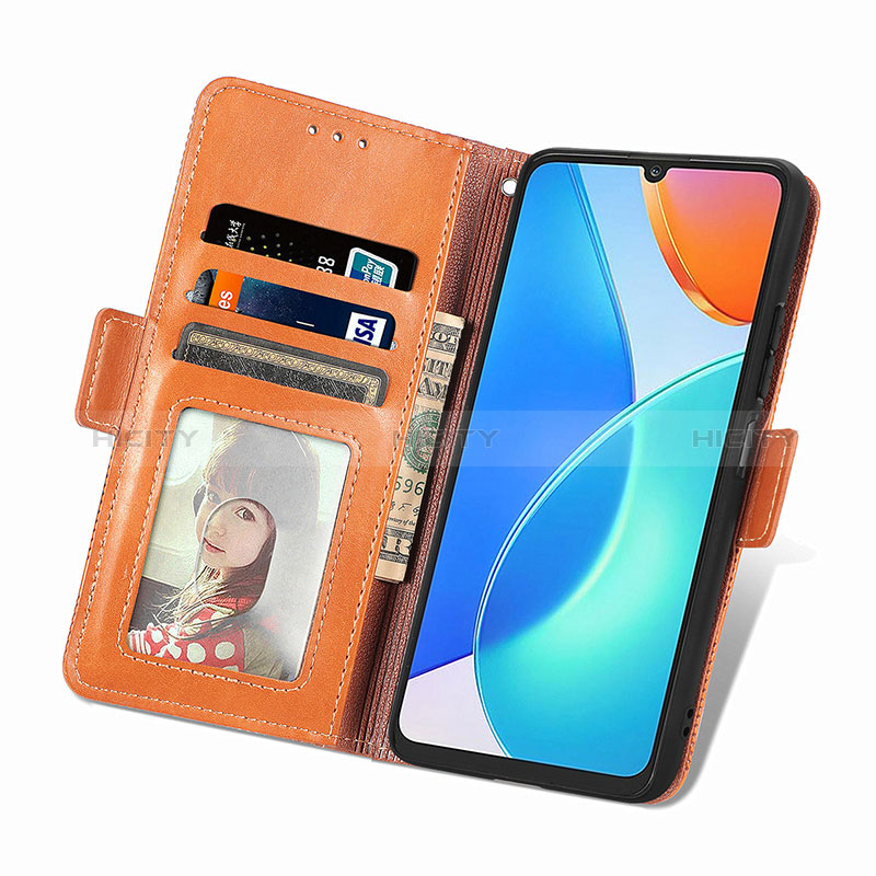 Funda de Cuero Cartera con Soporte Carcasa S08D para Huawei Honor X7