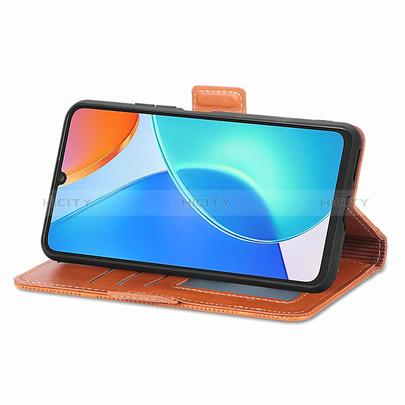 Funda de Cuero Cartera con Soporte Carcasa S08D para Huawei Honor X7