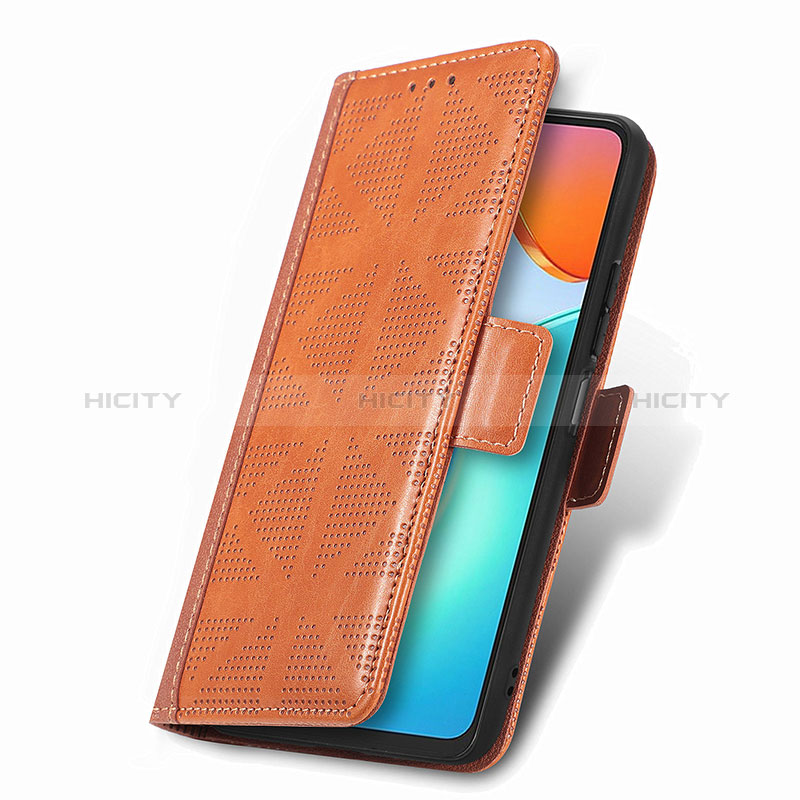 Funda de Cuero Cartera con Soporte Carcasa S08D para Huawei Honor X7