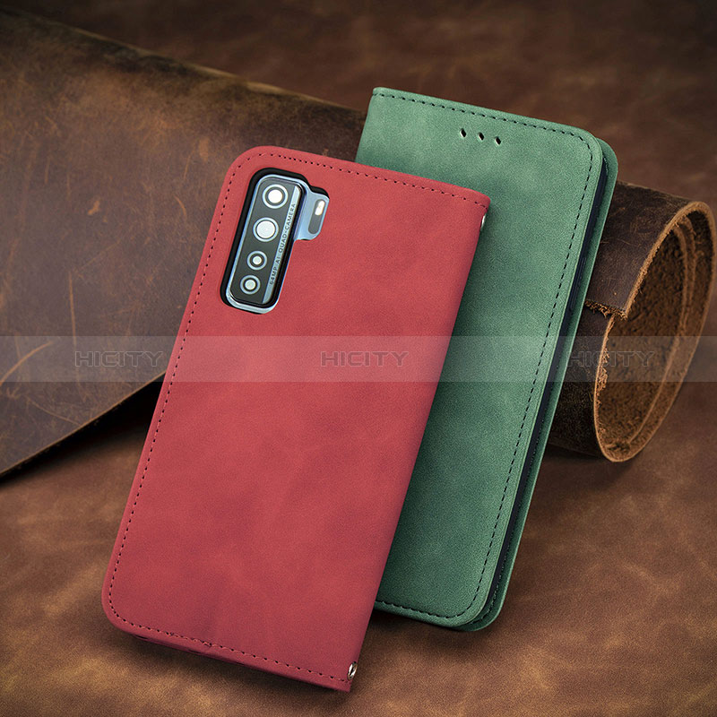 Funda de Cuero Cartera con Soporte Carcasa S08D para Huawei Nova 7 SE 5G