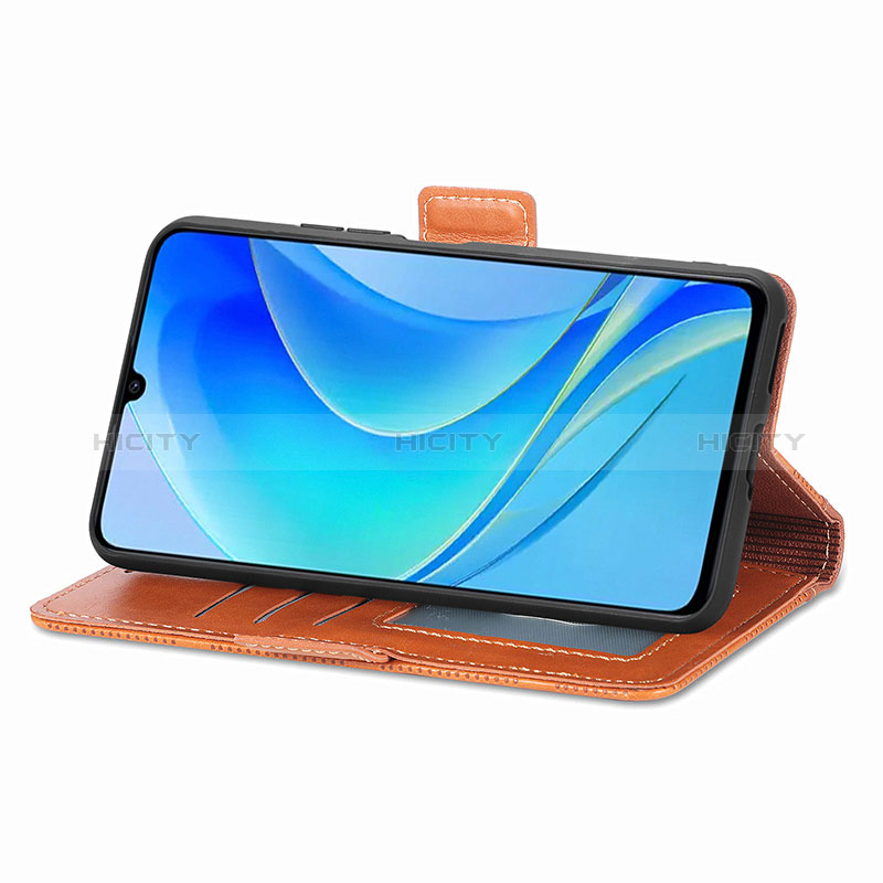 Funda de Cuero Cartera con Soporte Carcasa S08D para Huawei Nova Y70