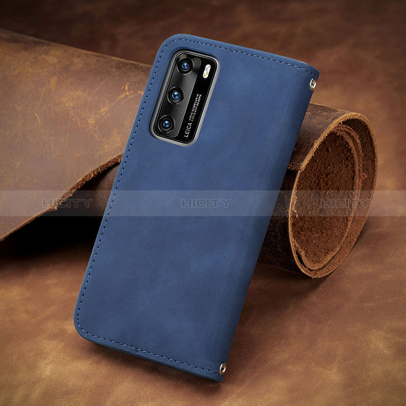 Funda de Cuero Cartera con Soporte Carcasa S08D para Huawei P40