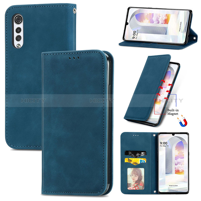 Funda de Cuero Cartera con Soporte Carcasa S08D para LG Velvet 2 Pro