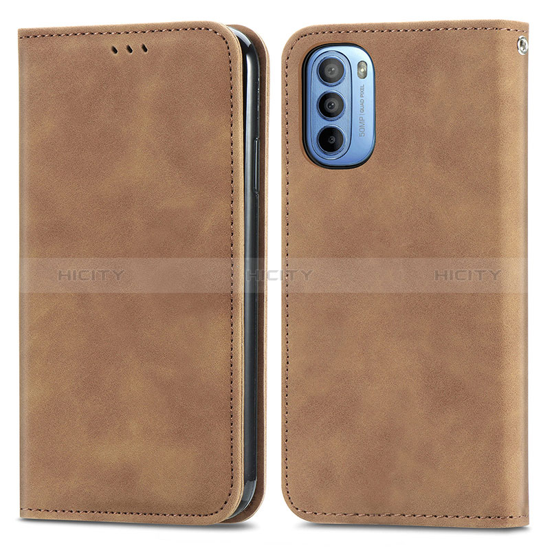 Funda de Cuero Cartera con Soporte Carcasa S08D para Motorola Moto G41