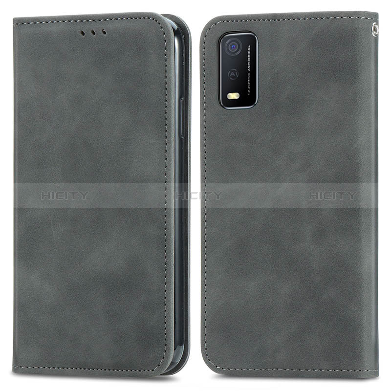 Funda de Cuero Cartera con Soporte Carcasa S08D para Vivo Y3s (2021)