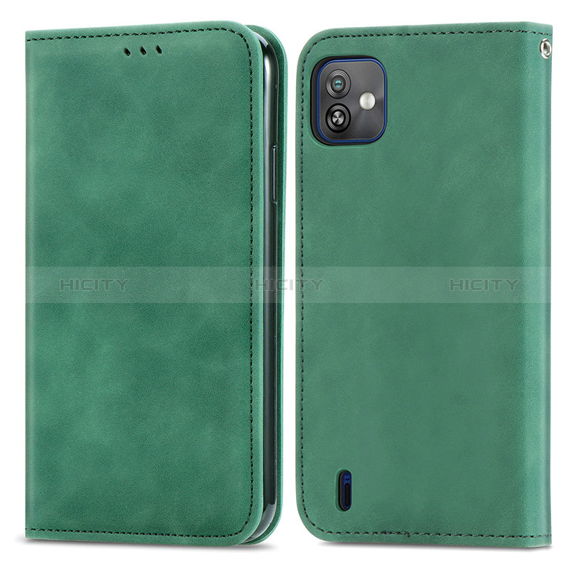 Funda de Cuero Cartera con Soporte Carcasa S08D para Wiko Y82