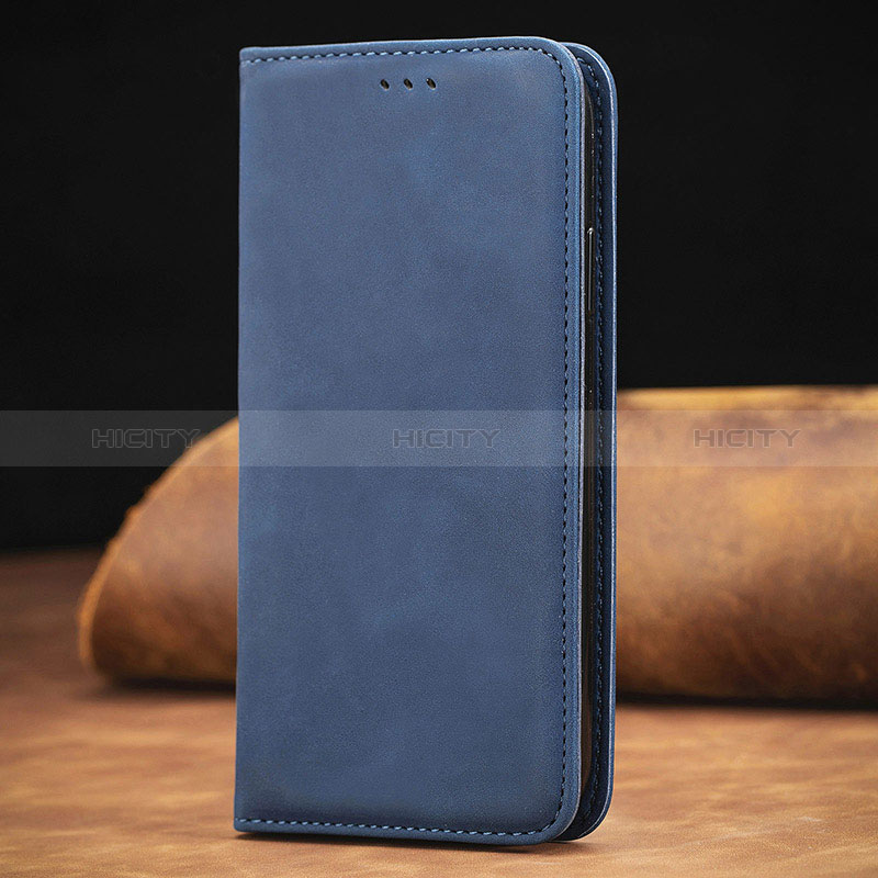 Funda de Cuero Cartera con Soporte Carcasa S08D para Xiaomi Mi 11i 5G Azul