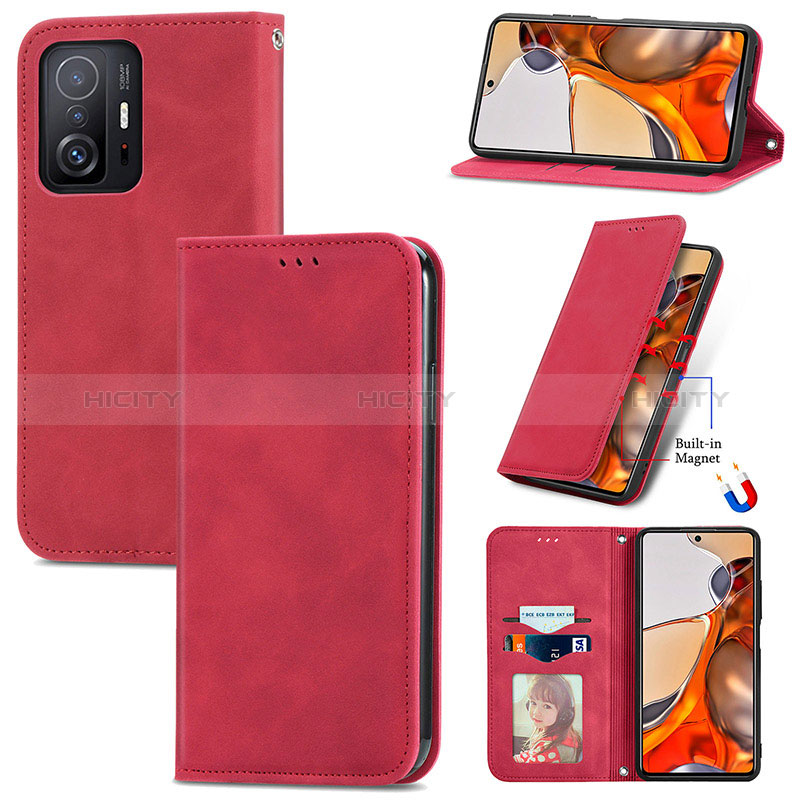 Funda de Cuero Cartera con Soporte Carcasa S08D para Xiaomi Mi 11T Pro 5G