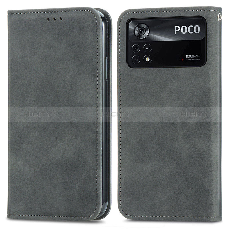 Funda de Cuero Cartera con Soporte Carcasa S08D para Xiaomi Poco X4 Pro 5G