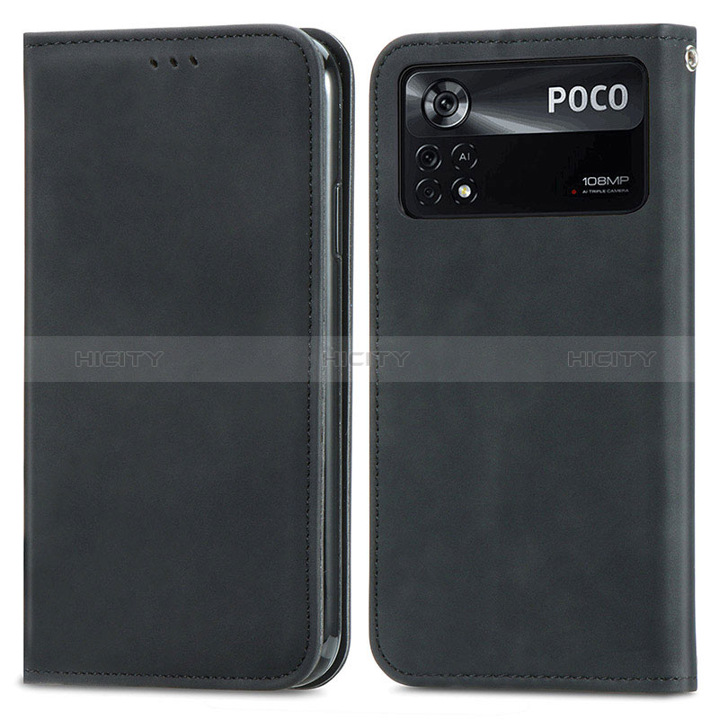 Funda de Cuero Cartera con Soporte Carcasa S08D para Xiaomi Poco X4 Pro 5G